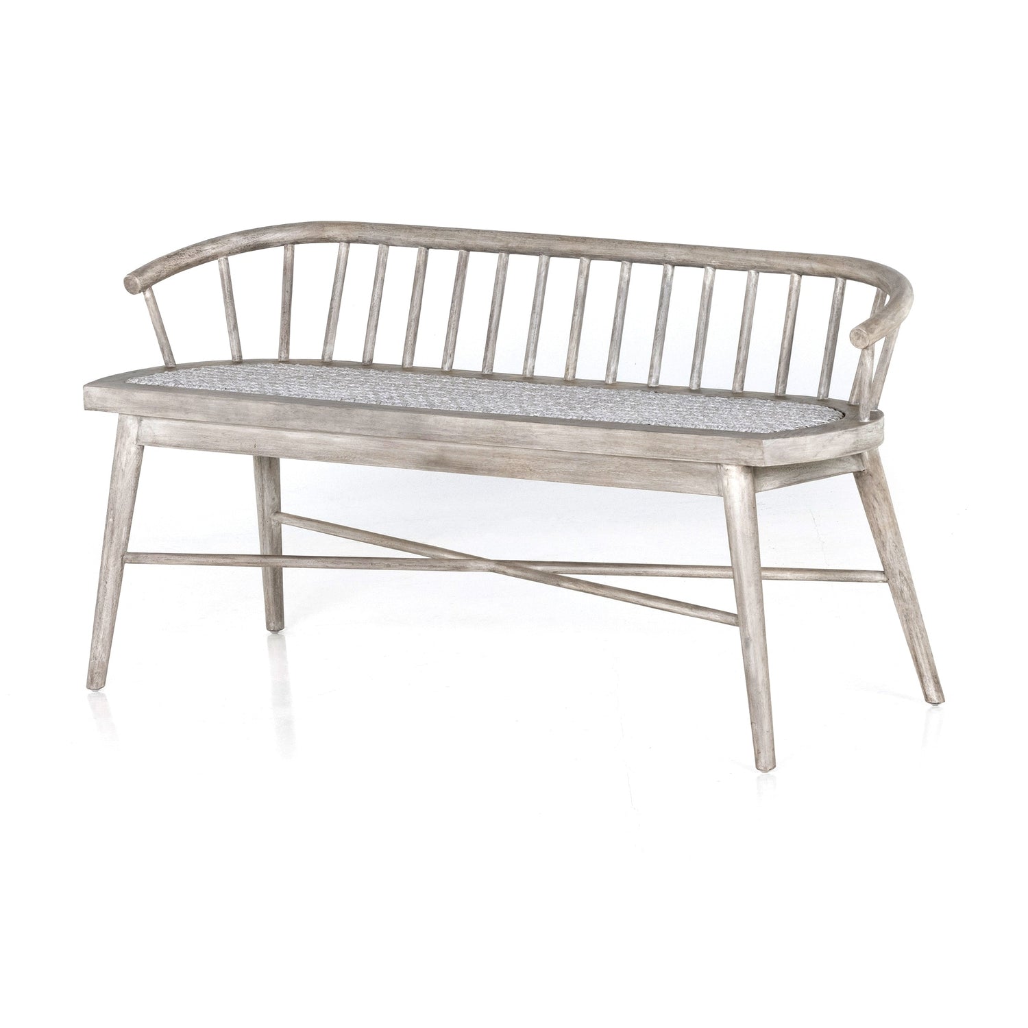 Alcott Outdoor Dining Bench - Grey Teak-Four Hands-FH-226852-002-Benches-1-France and Son
