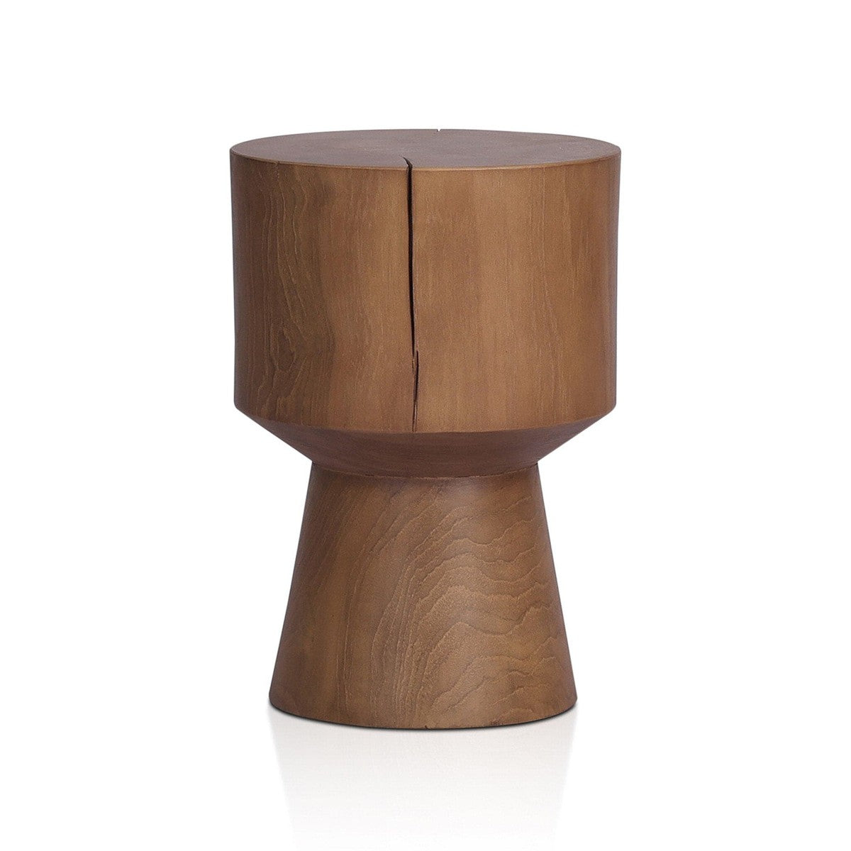 Jovie Outdoor End Table - Natural Teak