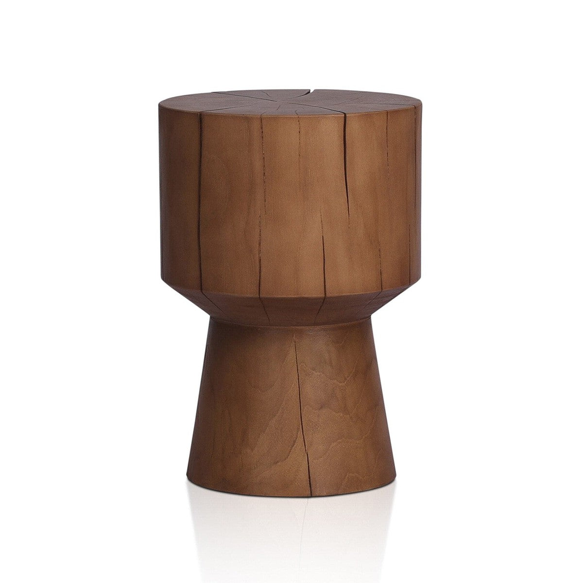 Jovie Outdoor End Table - Natural Teak