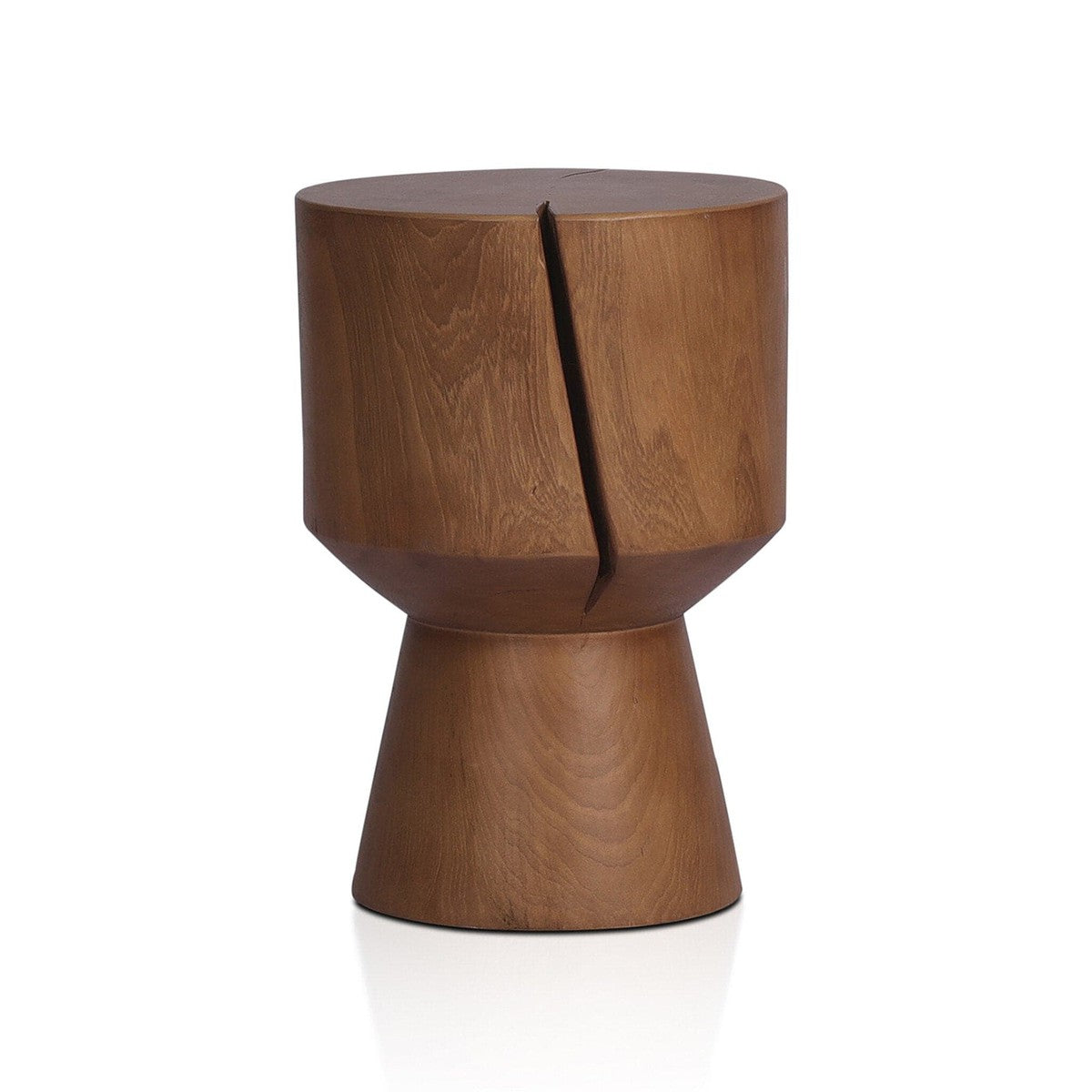 Jovie Outdoor End Table - Natural Teak