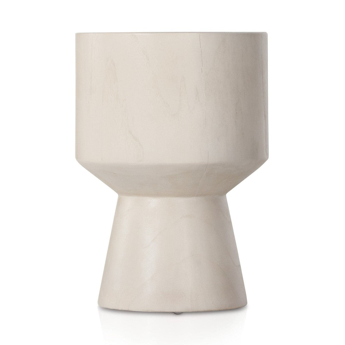 Jovie Outdoor End Table - Ivory Teak