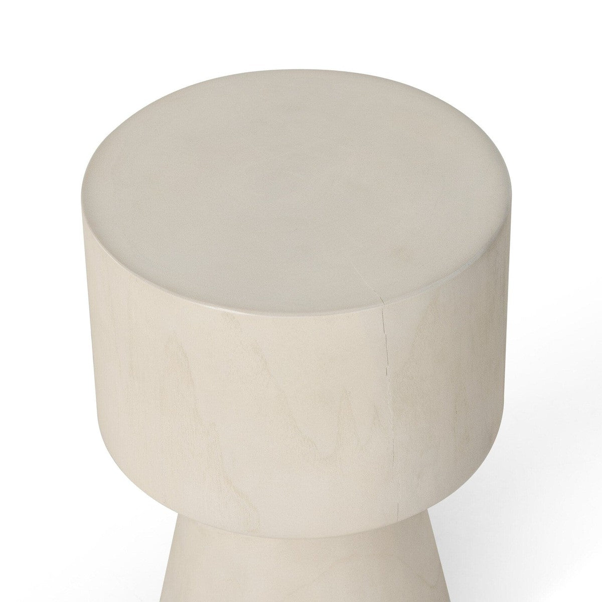 Jovie Outdoor End Table - Ivory Teak