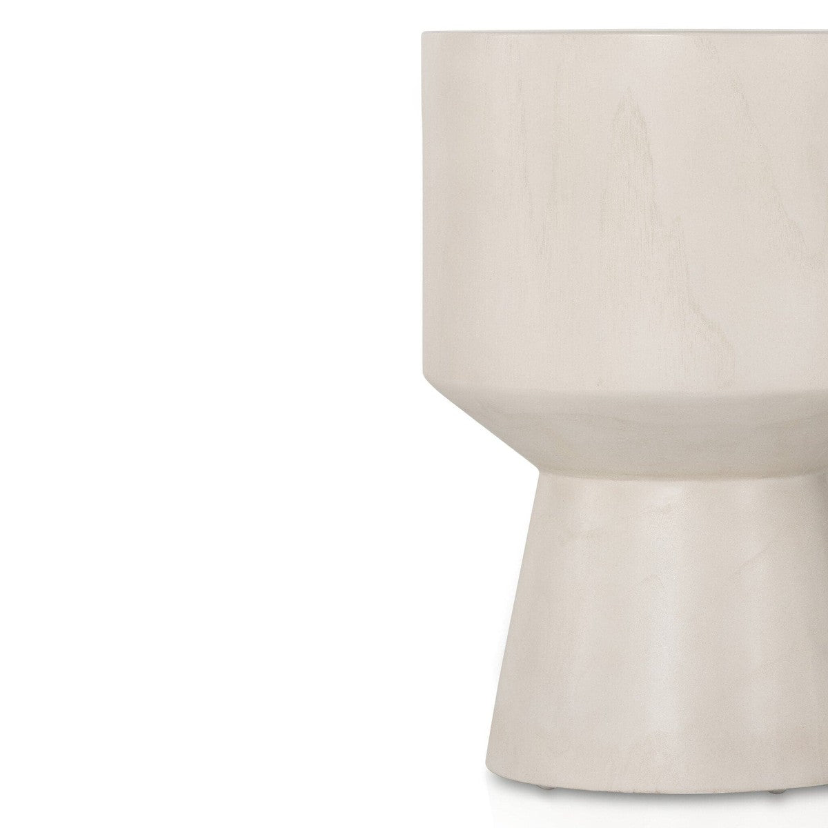 Jovie Outdoor End Table - Ivory Teak