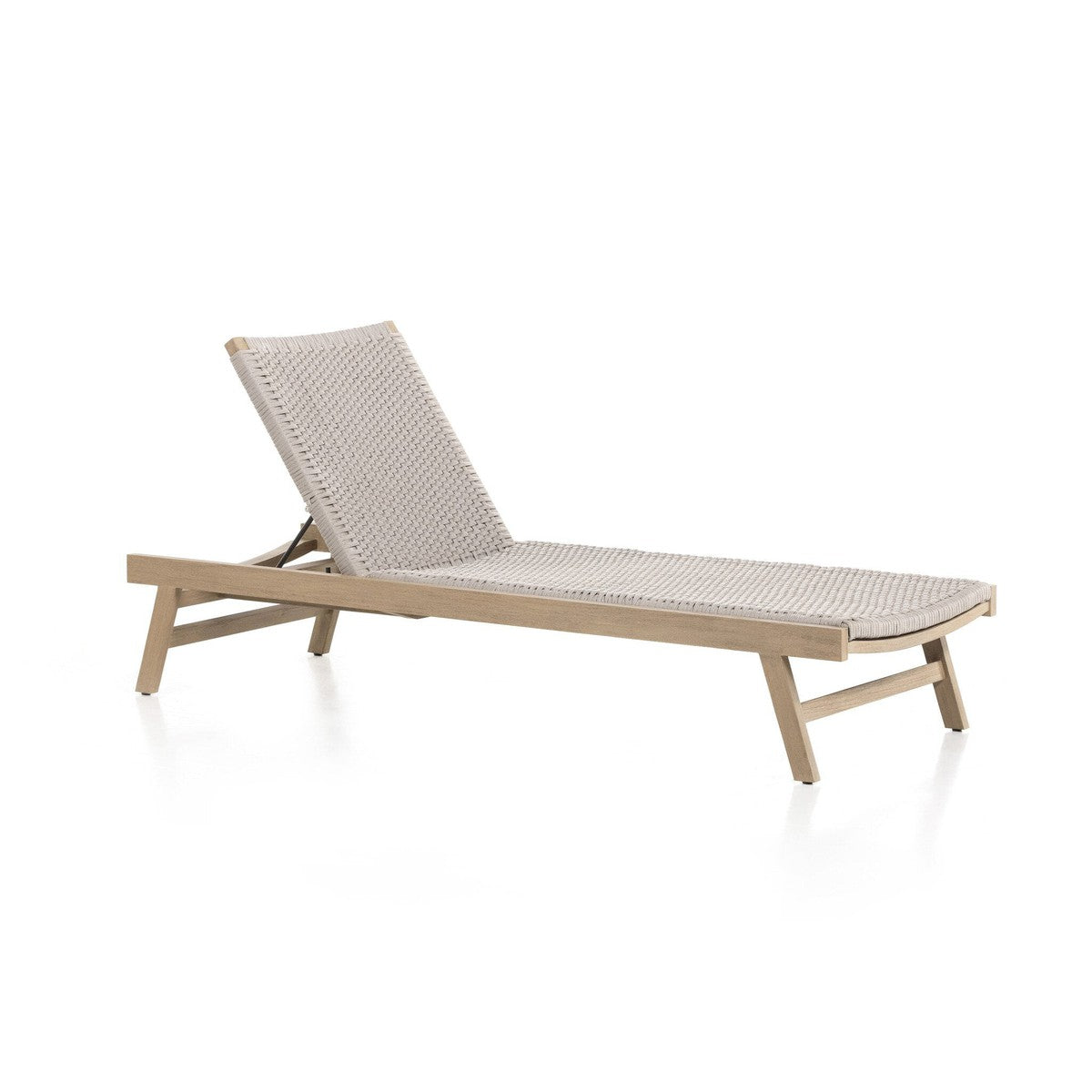 Delano Outdoor Chaise - Thick Grey Rope