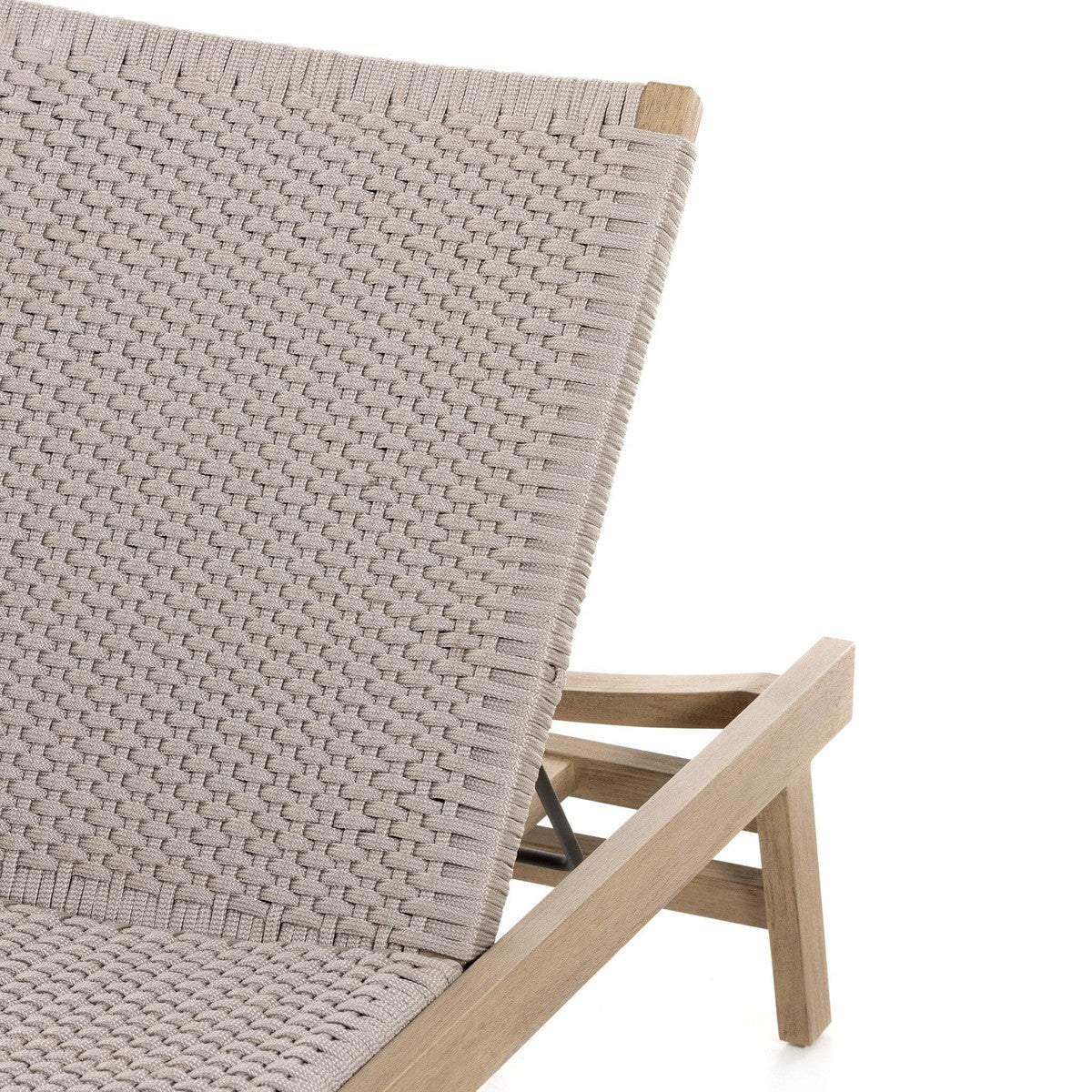 Delano Outdoor Chaise - Thick Grey Rope