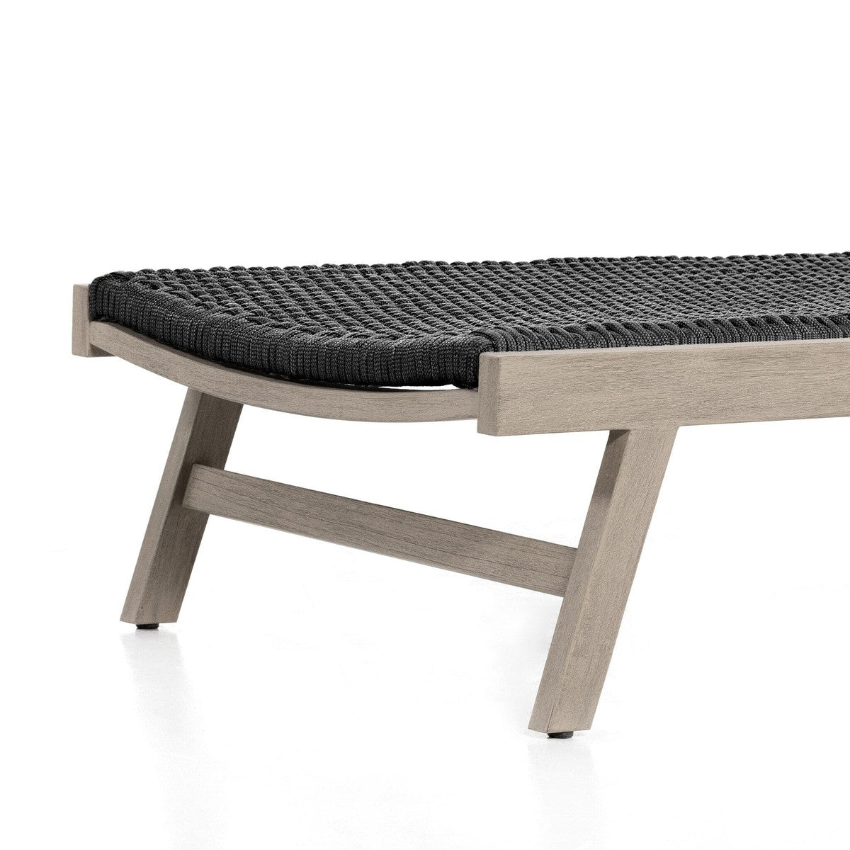 Delano Outdoor Chaise - Thick Dark Grey Rope