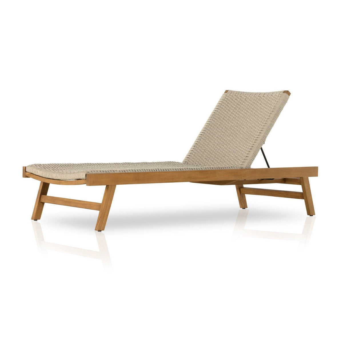 Delano Outdoor Chaise - Ivory Rope