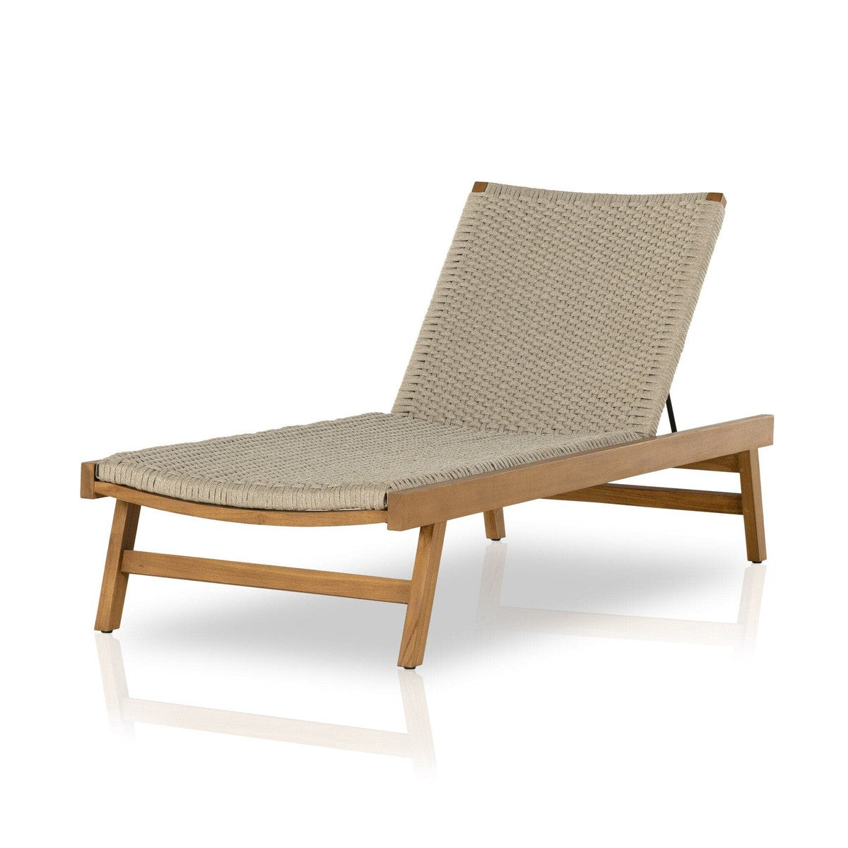 Delano Outdoor Chaise - Ivory Rope