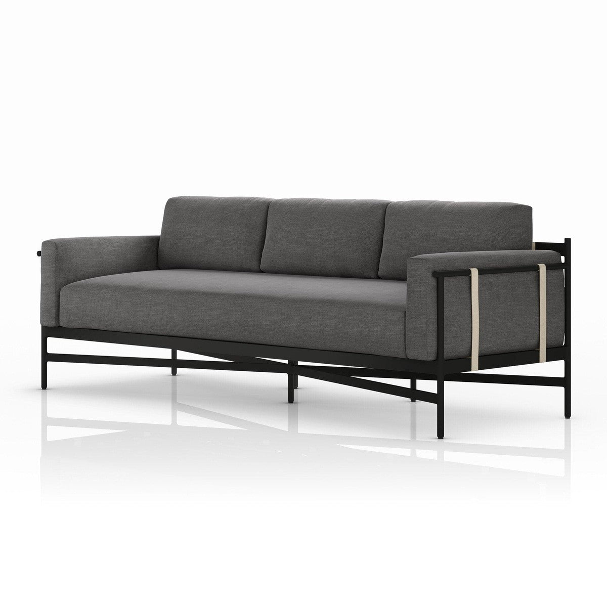 Hearst Outdoor Sofa - 99" - Venao Charcoal