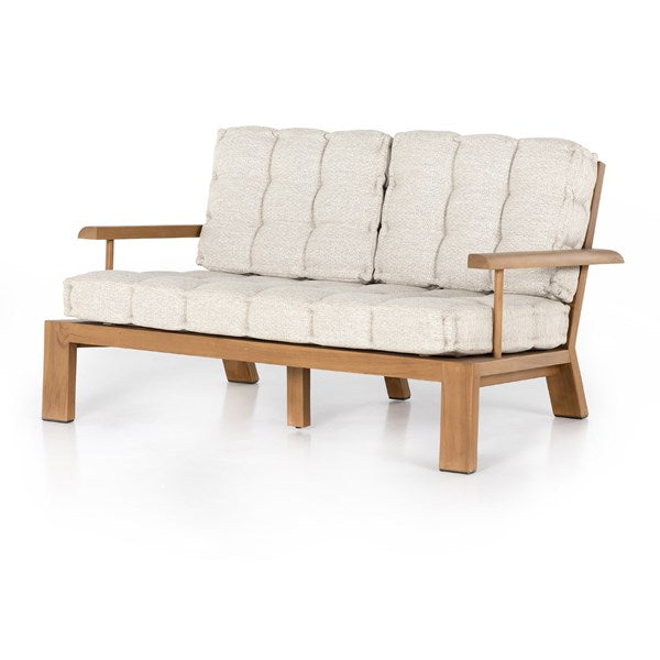 Beck Outdoor Sofa - 59" - Natural Teak-Four Hands-FH-226944-001-Sofas-1-France and Son
