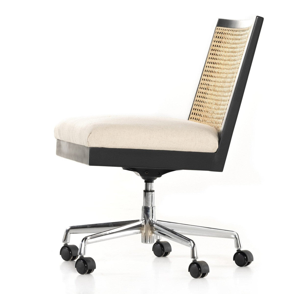 Antonia Cane Armless Desk Chair - Savile Flax