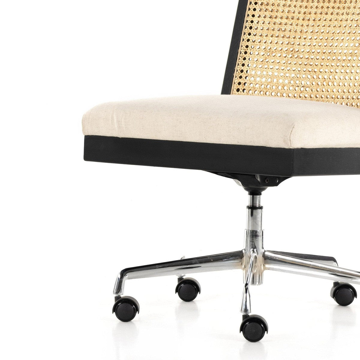 Antonia Cane Armless Desk Chair - Savile Flax