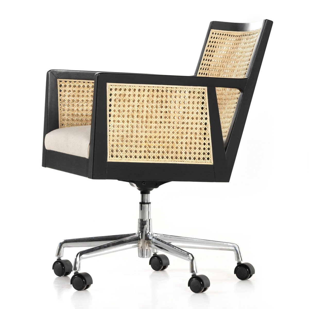 Antonia Cane Arm Desk Chair - Savile Flax