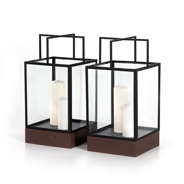 Delsin Outdoor Lantern-Four Hands-FH-227214-001-Outdoor Post Lanterns-2-France and Son