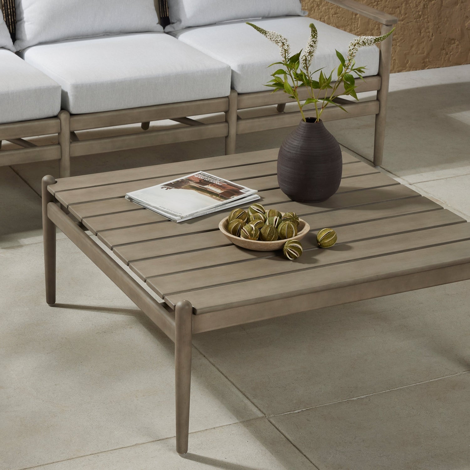 Rosen Outdoor Coffee Table-Four Hands-FH-227341-001-Outdoor Coffee TablesNatural Eucalyptus-7-France and Son