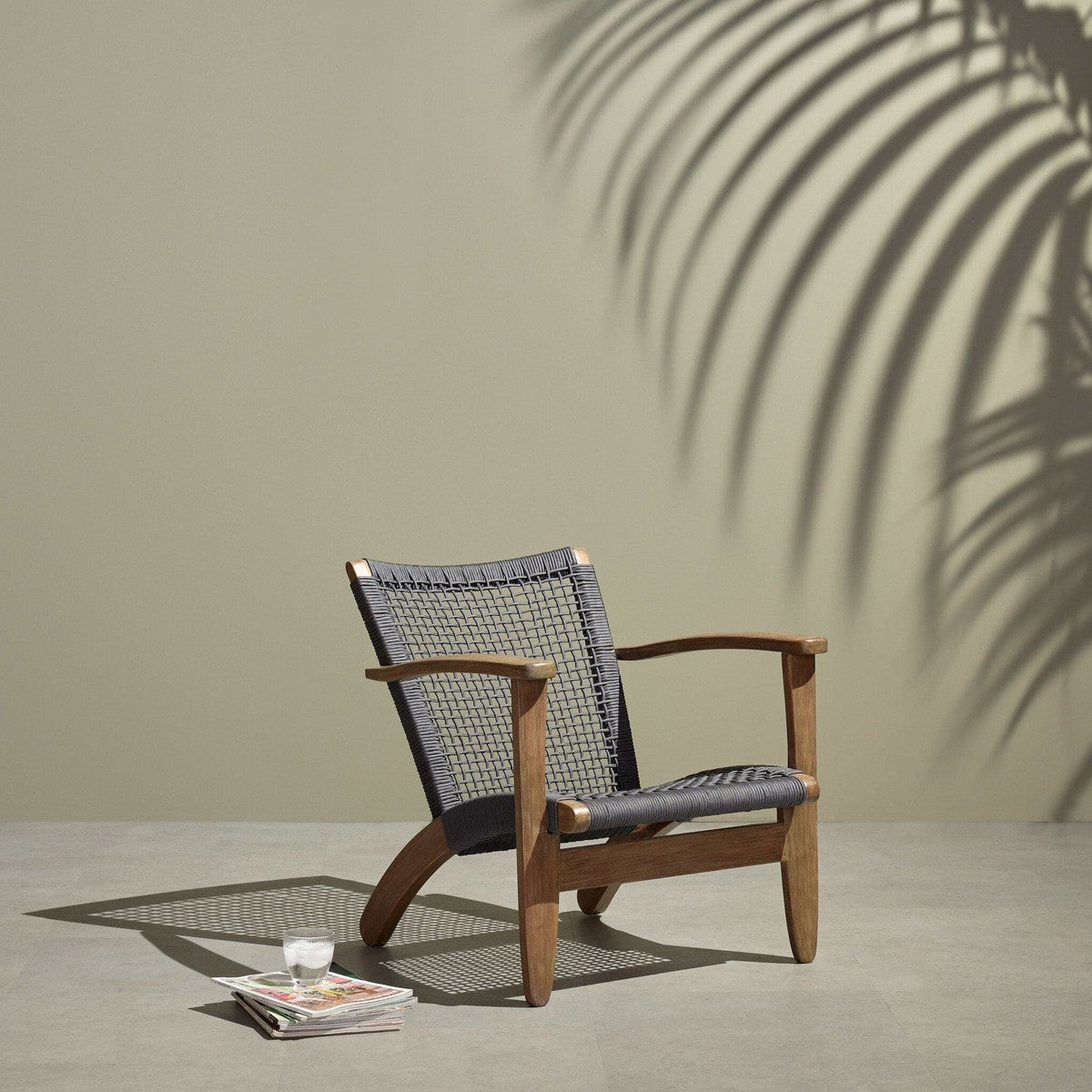 Novato Outdoor Chair - Slate Grey Rope