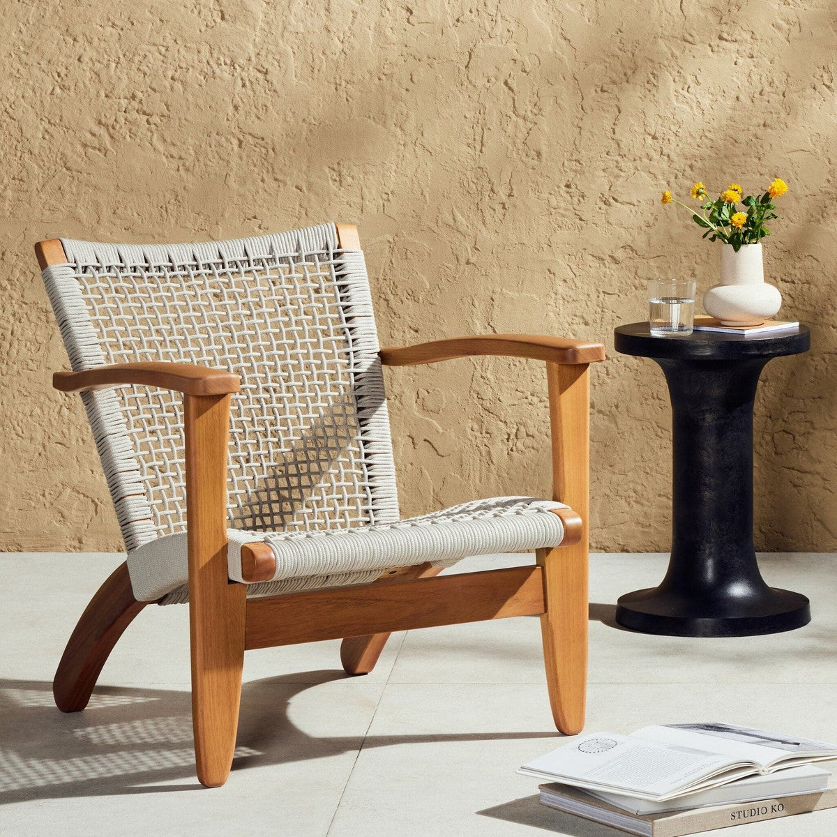 Novato Outdoor Chair - Natural Rope