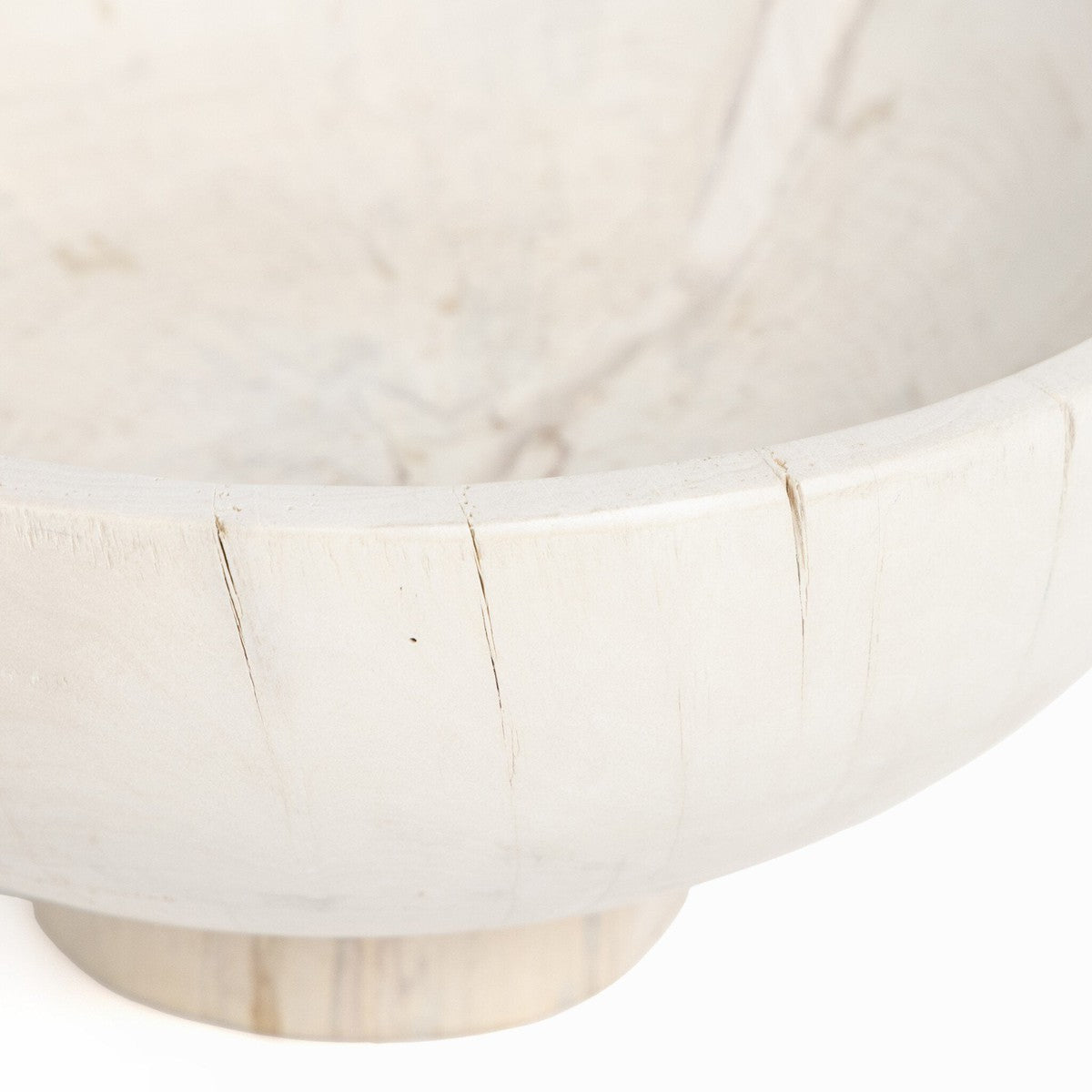 Turned Pedestal Bowl - Ivory