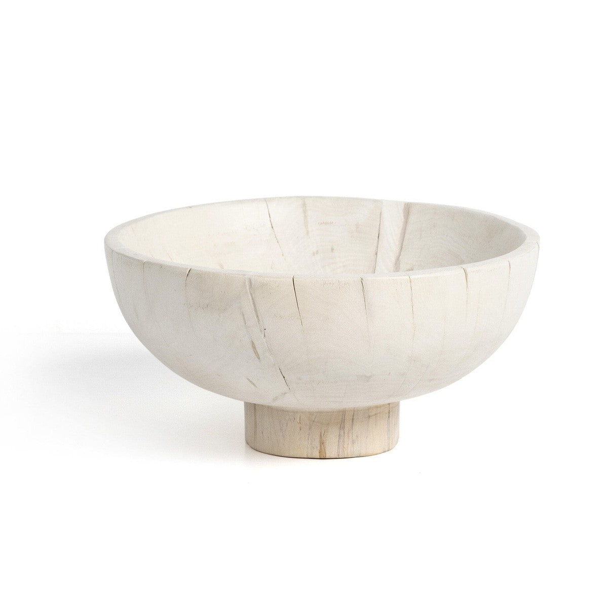 Turned Pedestal Bowl - Ivory