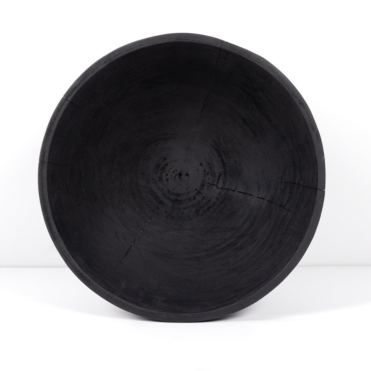 Turned Pedestal Bowl - Carbonized Black