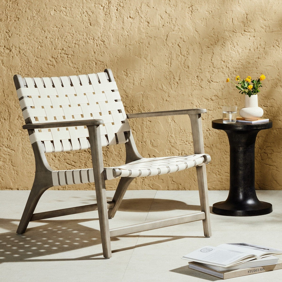 Jevon Outdoor Chair - Soft Cream