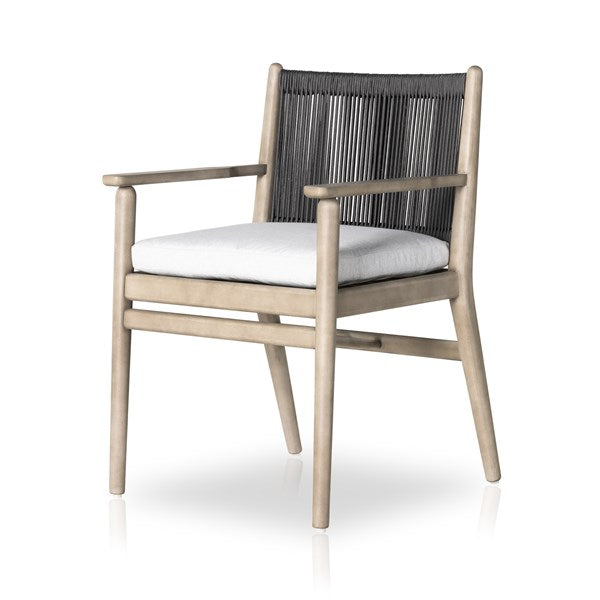 Rosen Outdoor Dining Armchair - Grey-Four Hands-FH-227362-003-Outdoor Dining Arm Chair-1-France and Son