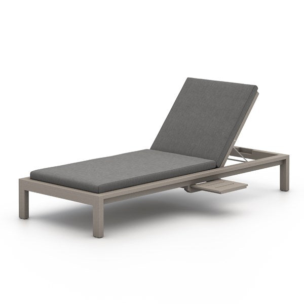 Sonoma Outdoor Chaise Lounge - Weathered Grey-Four Hands-FH-227525-001-Outdoor ChaisesCharcoal-4-France and Son
