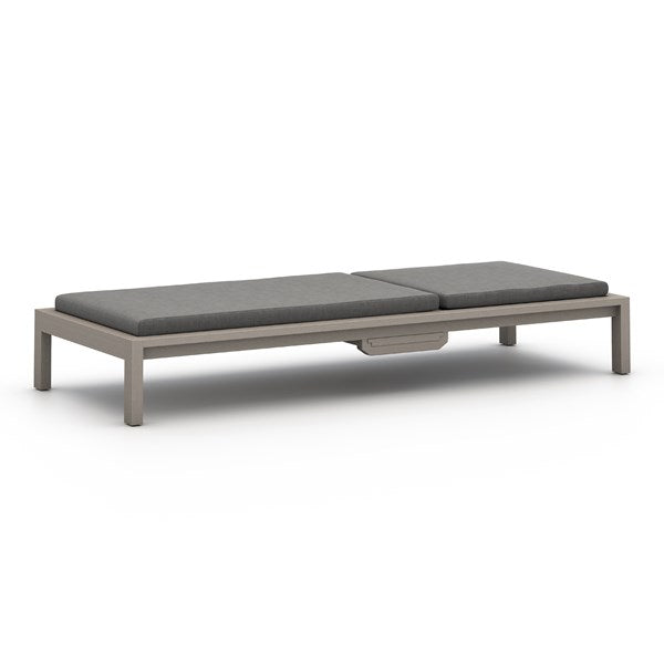 Sonoma Outdoor Chaise Lounge - Weathered Grey-Four Hands-FH-227525-009-Outdoor ChaisesFaye Ash-5-France and Son