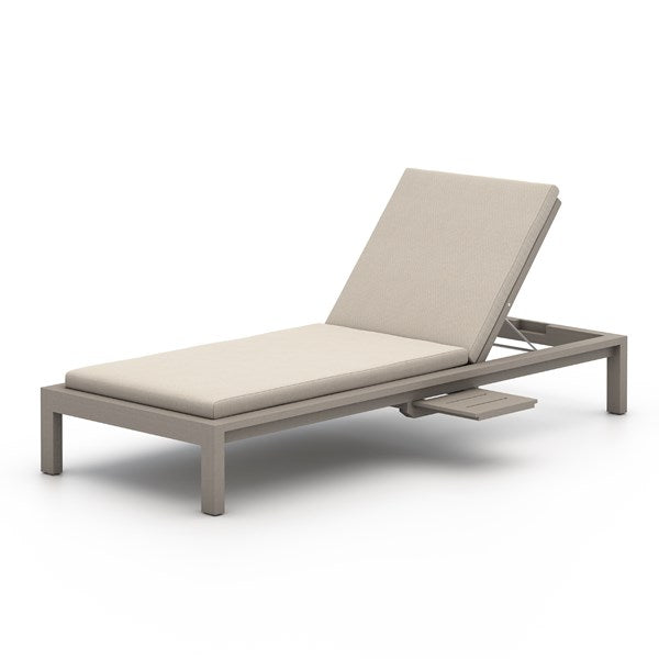 Sonoma Outdoor Chaise Lounge - Weathered Grey-Four Hands-FH-227525-008-Outdoor ChaisesFaye Sand-7-France and Son