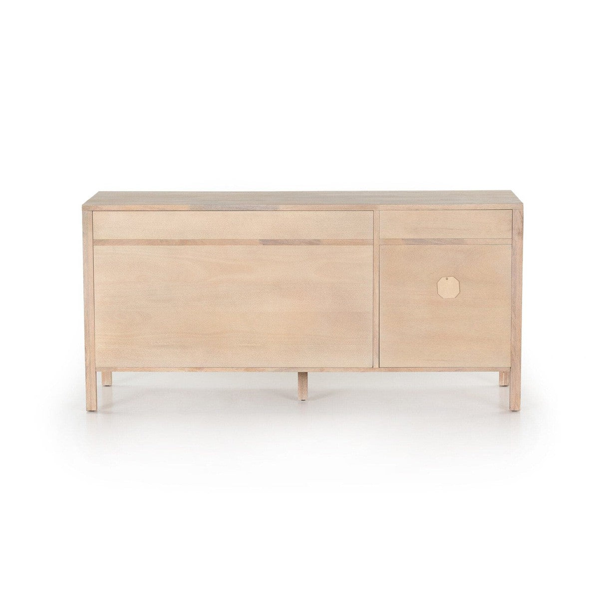 Clarita Modular Filing Credenza - White Wash Mango