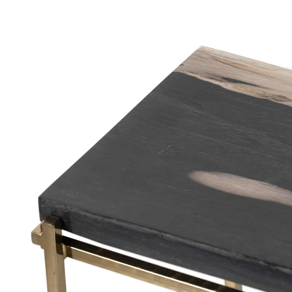 Tig End Table - Dark Petrified Wood