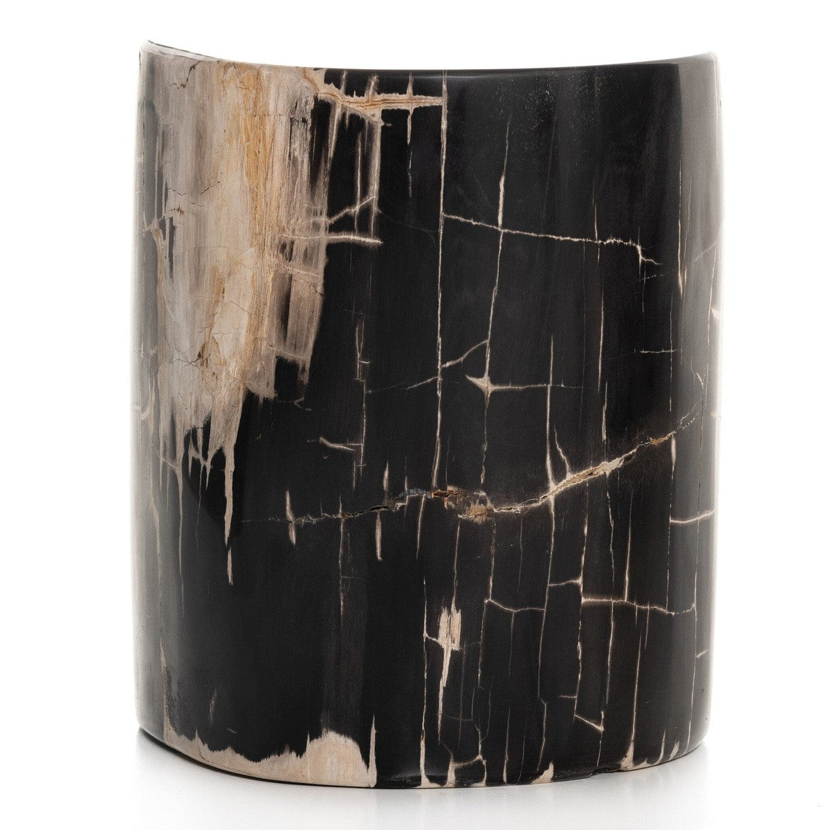 Kos End Table - Dark Petrified Wood