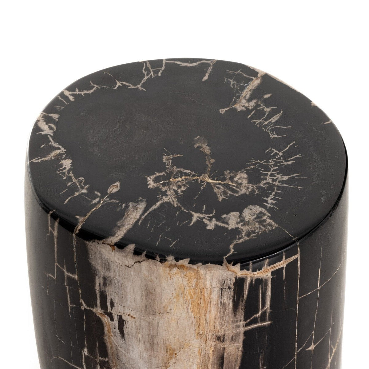 Kos End Table - Dark Petrified Wood