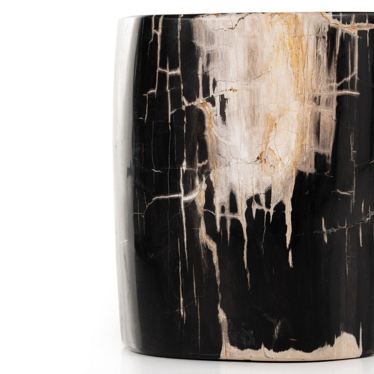 Kos End Table - Dark Petrified Wood