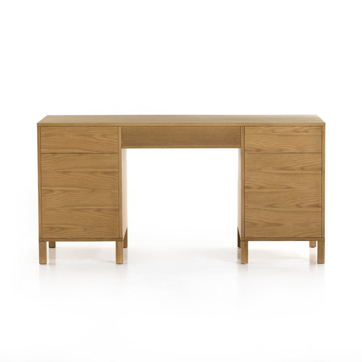 Allegra Executive Desk - Light Natural Cane