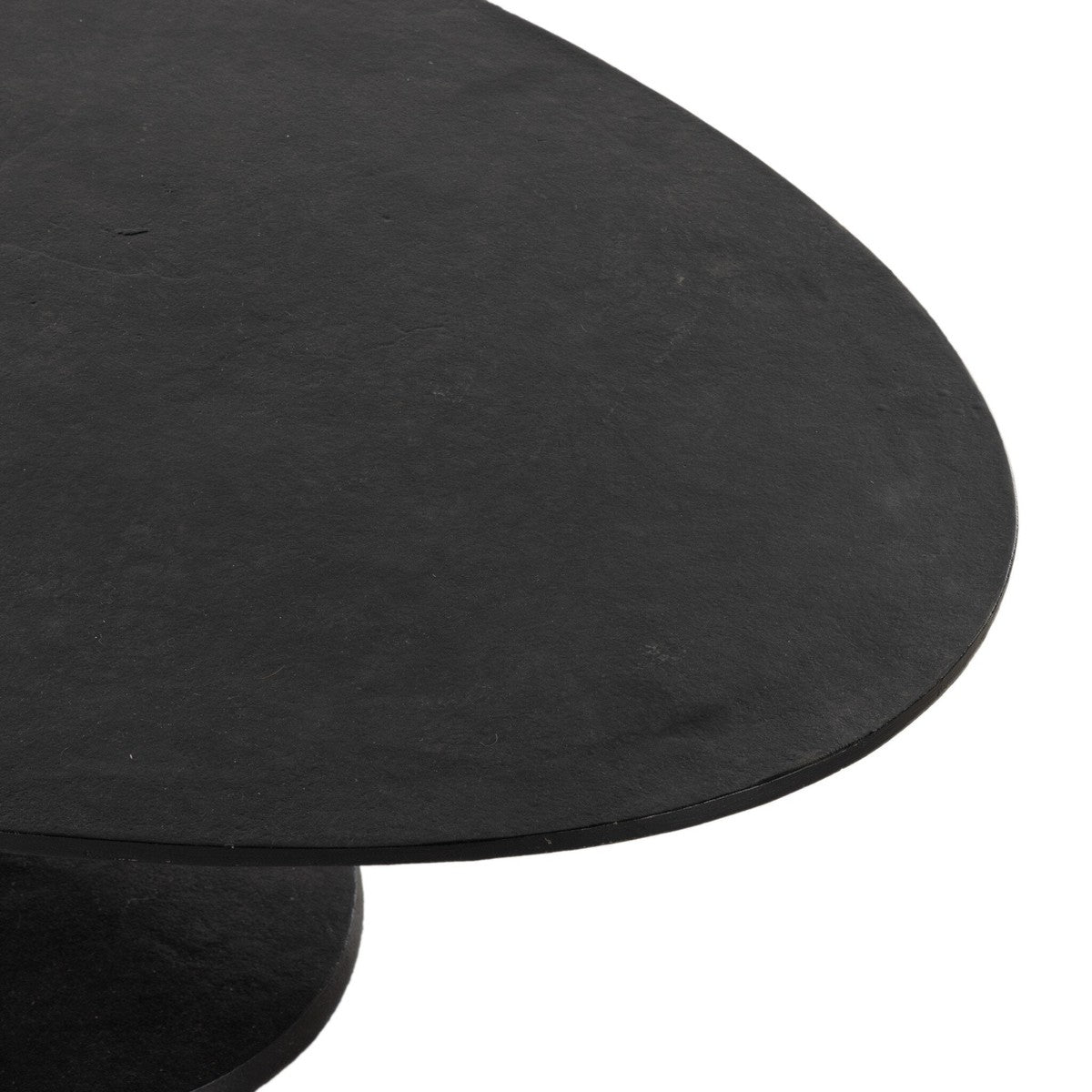 Simone Oval Coffee Table - Raw Black