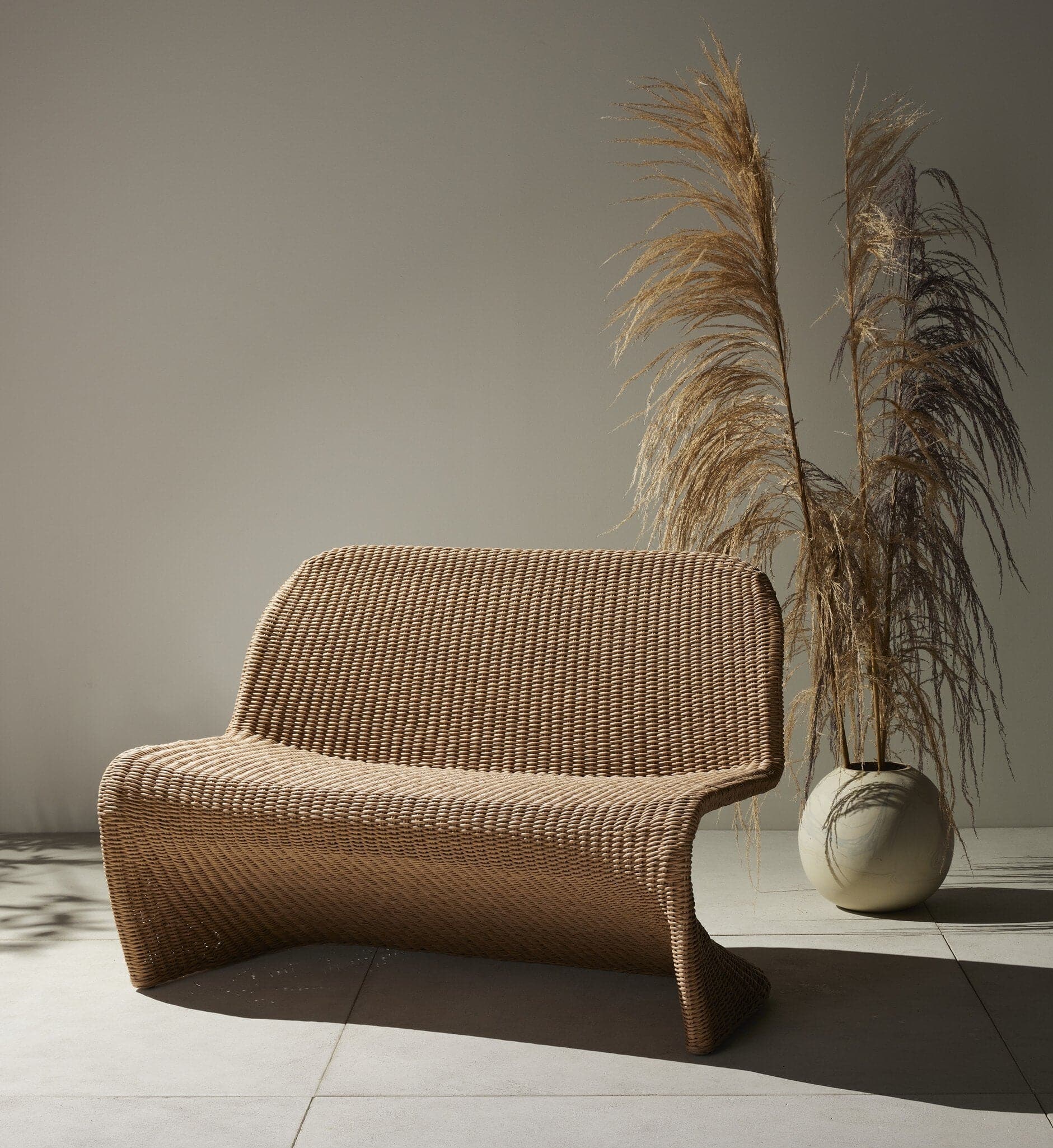 Portia Outdoor Dining Bench - Vintage Natural