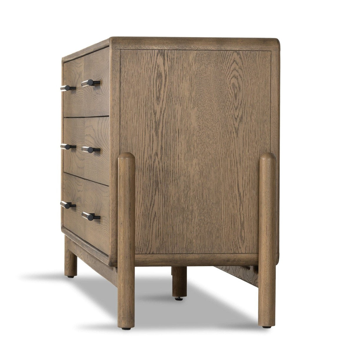 Caroline 6 Drawer Dresser - Smoked Oak Veneer