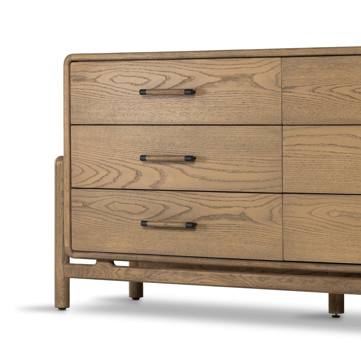 Caroline 6 Drawer Dresser - Smoked Oak Veneer