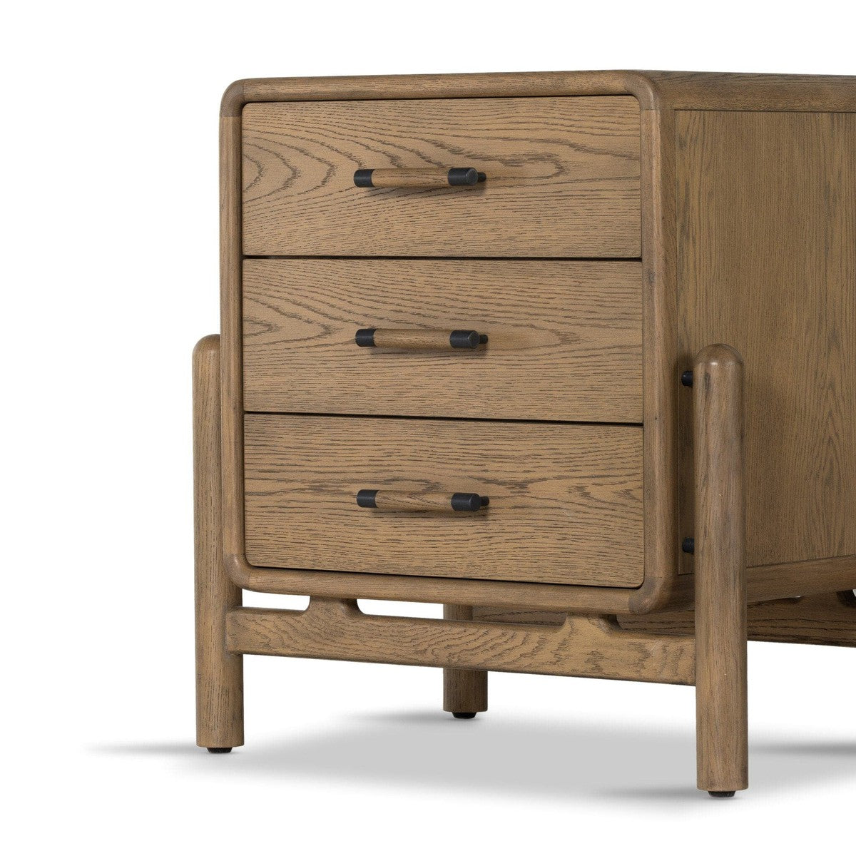 Caroline Nightstand - Smoked Oak Veneer