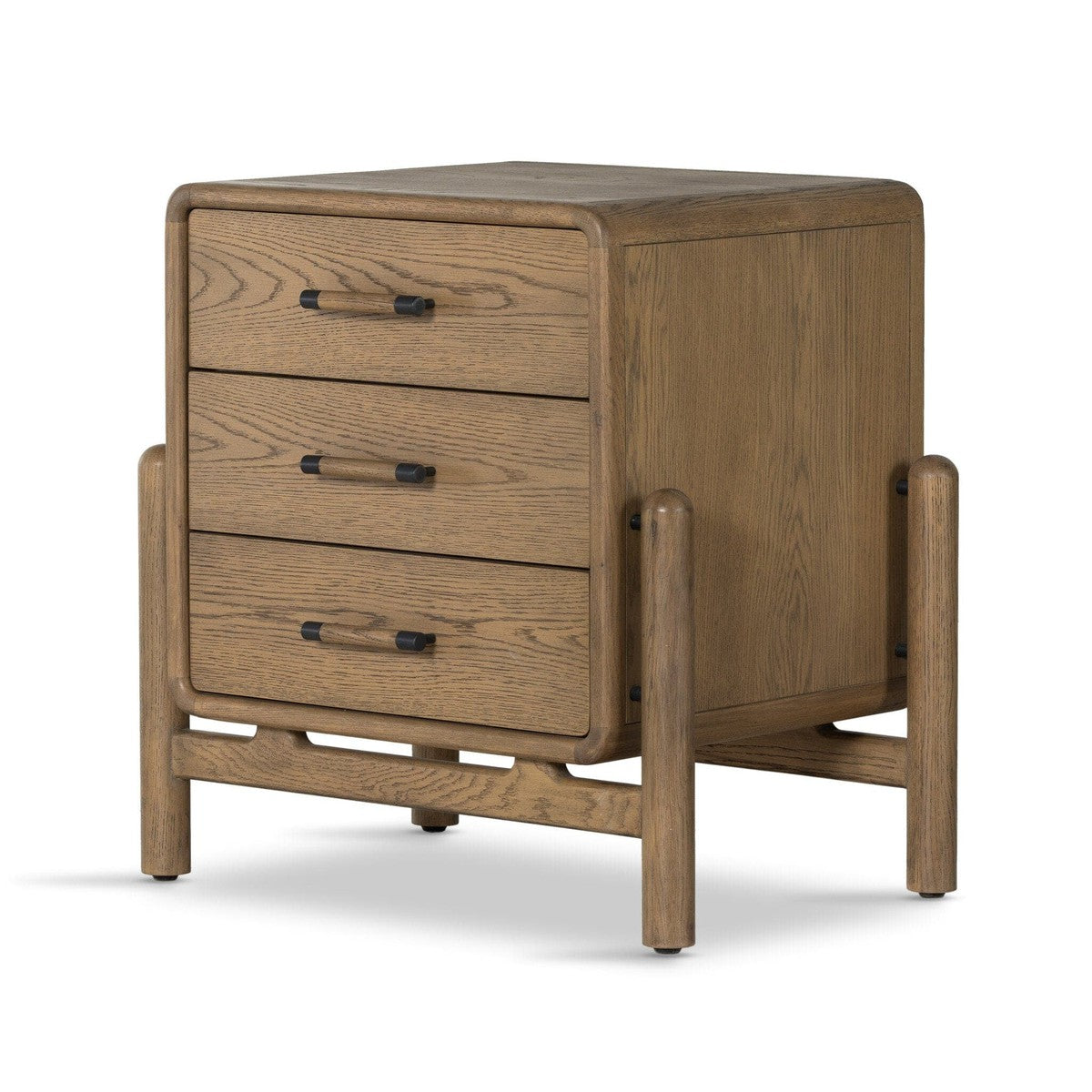 Caroline Nightstand - Smoked Oak Veneer