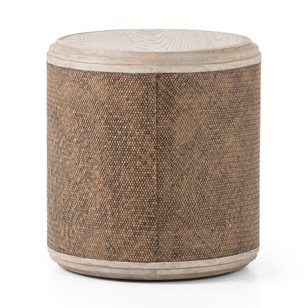 Kiara End Table - Weathered Blonde Oak Veneer