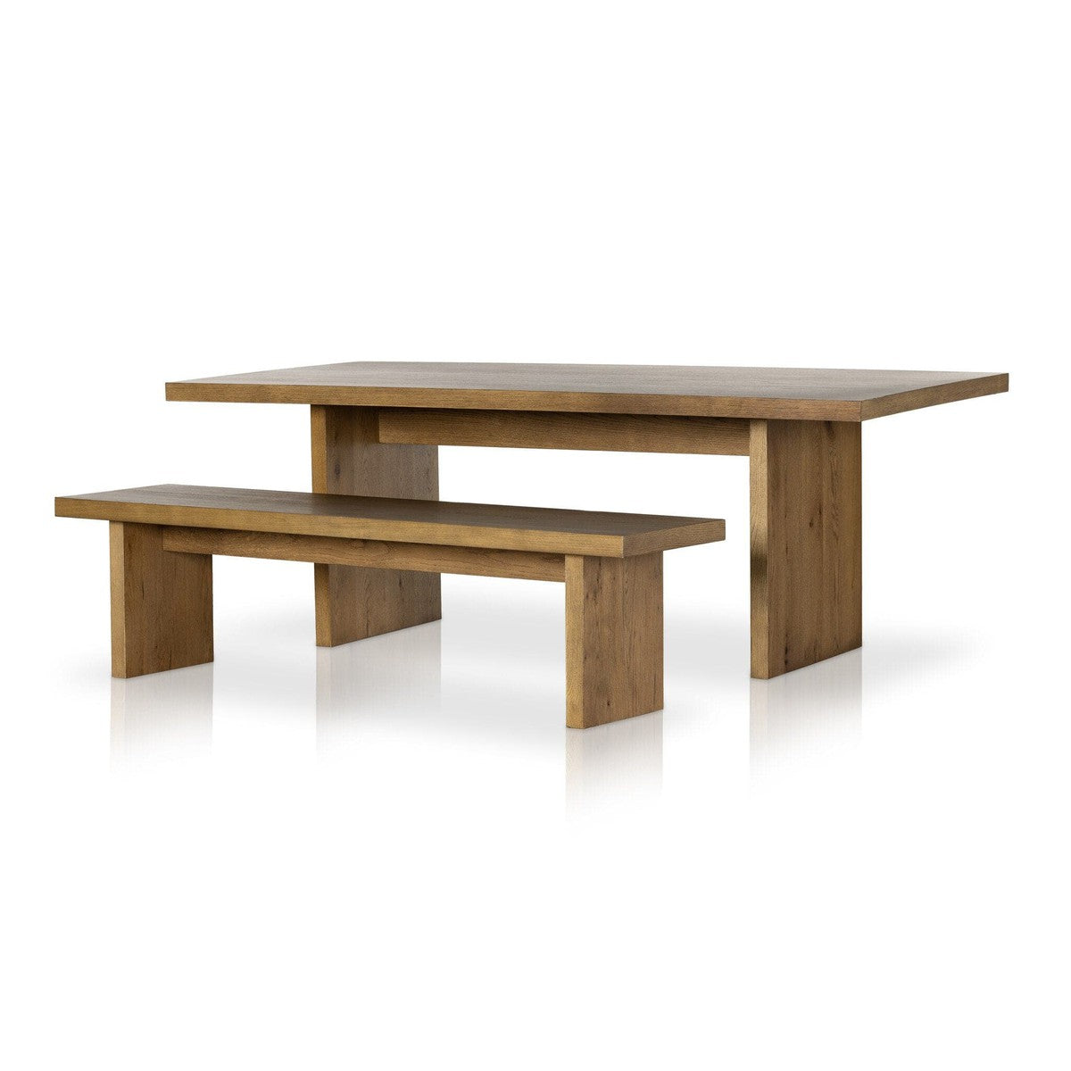 Eaton Dining Table - Amber Oak Resin