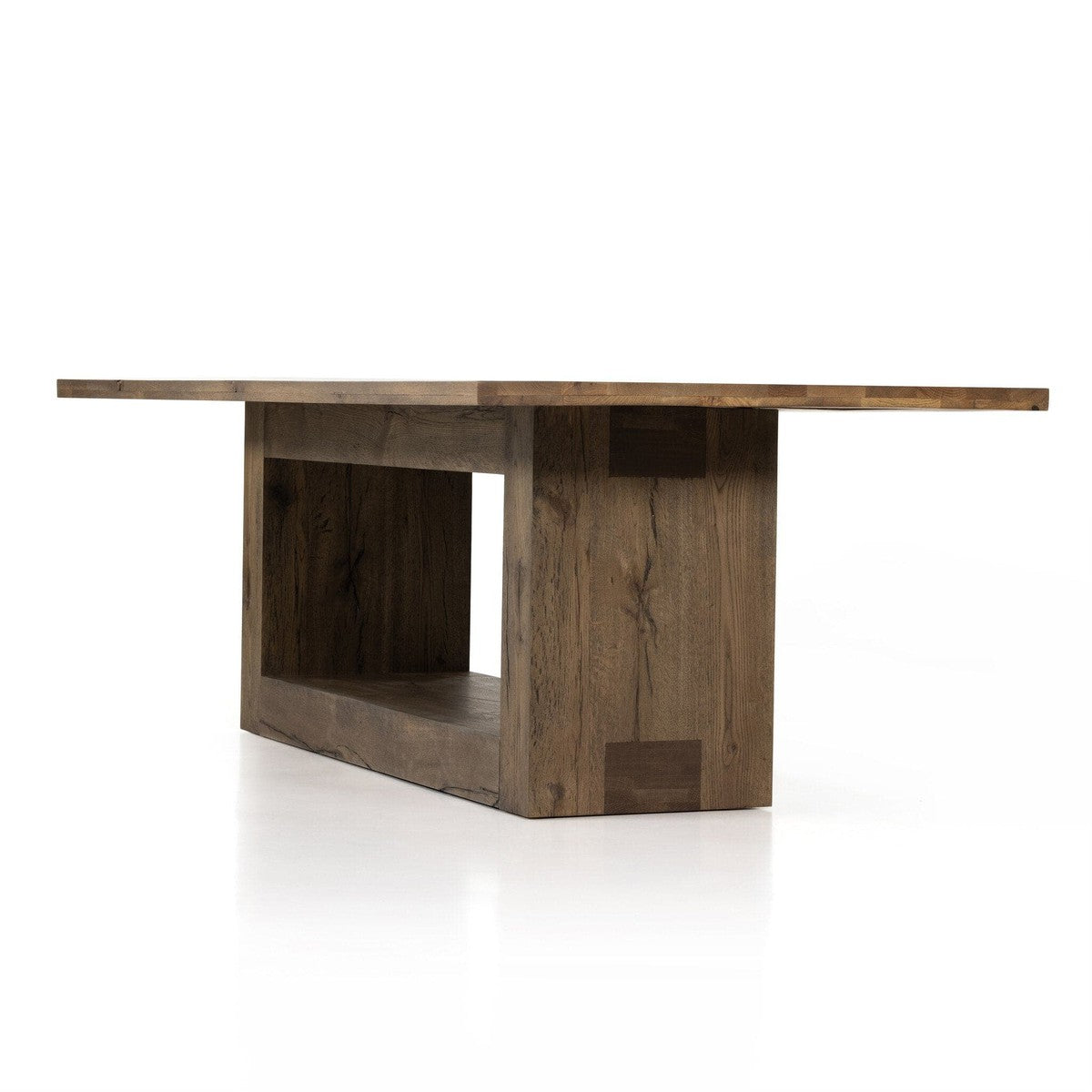 Perrin Dining Table 93" - Rustic Fawn Veneer