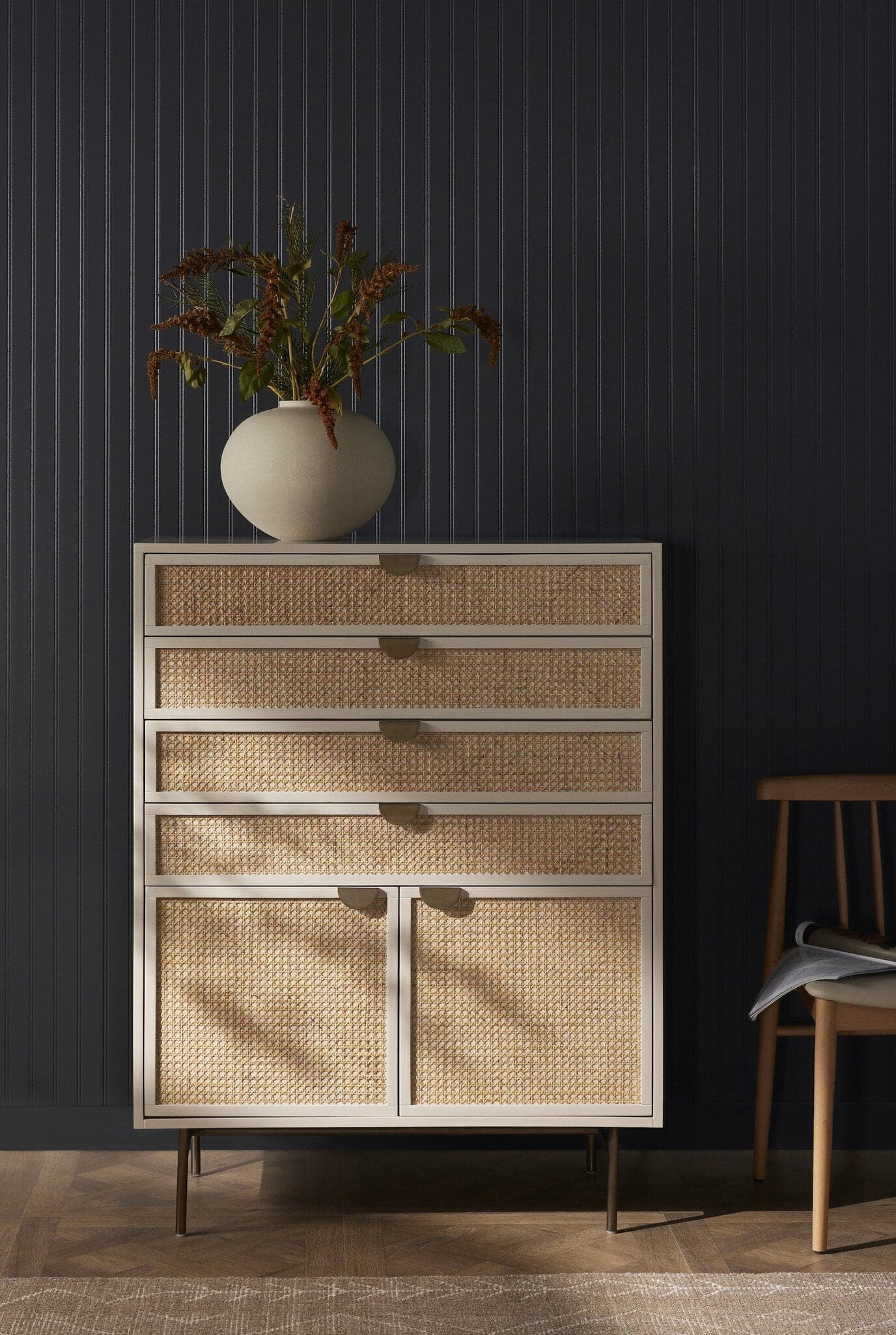 Luella Tall Dresser - Light Natural Cane