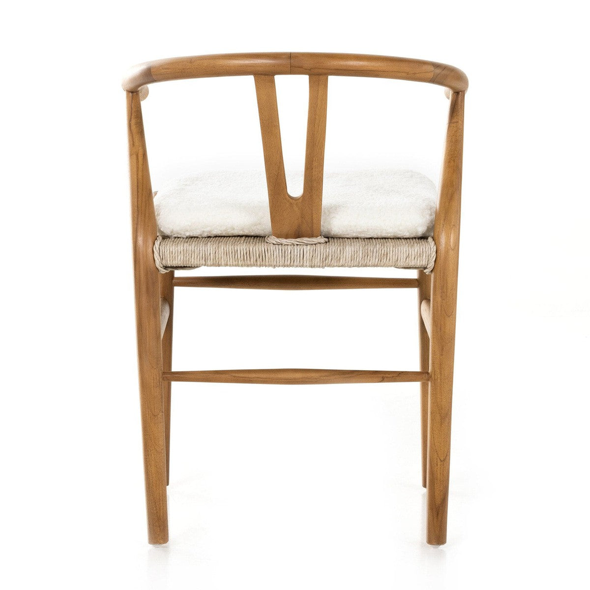 Muestra Dining Chair W/ Cushion - Cream Shorn Sheepskin