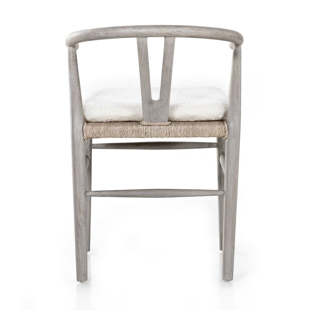 Muestra Dining Chair W/ Cushion - Cream Shorn Sheepskin