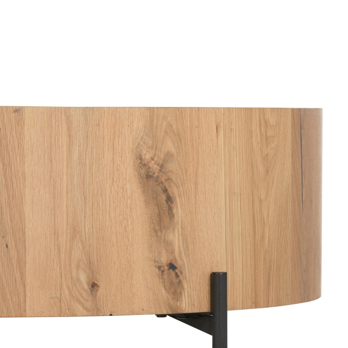 Eaton Drum Coffee Table - Light Oak Resin