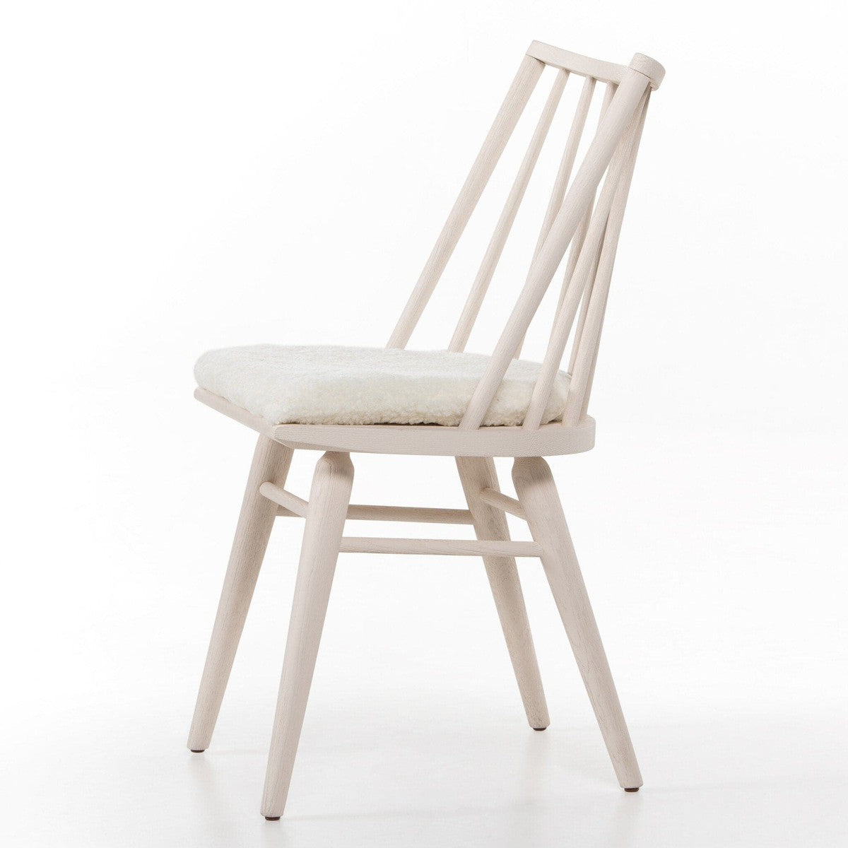 Lewis Windsor Chair - Cream Shorn Sheepskin