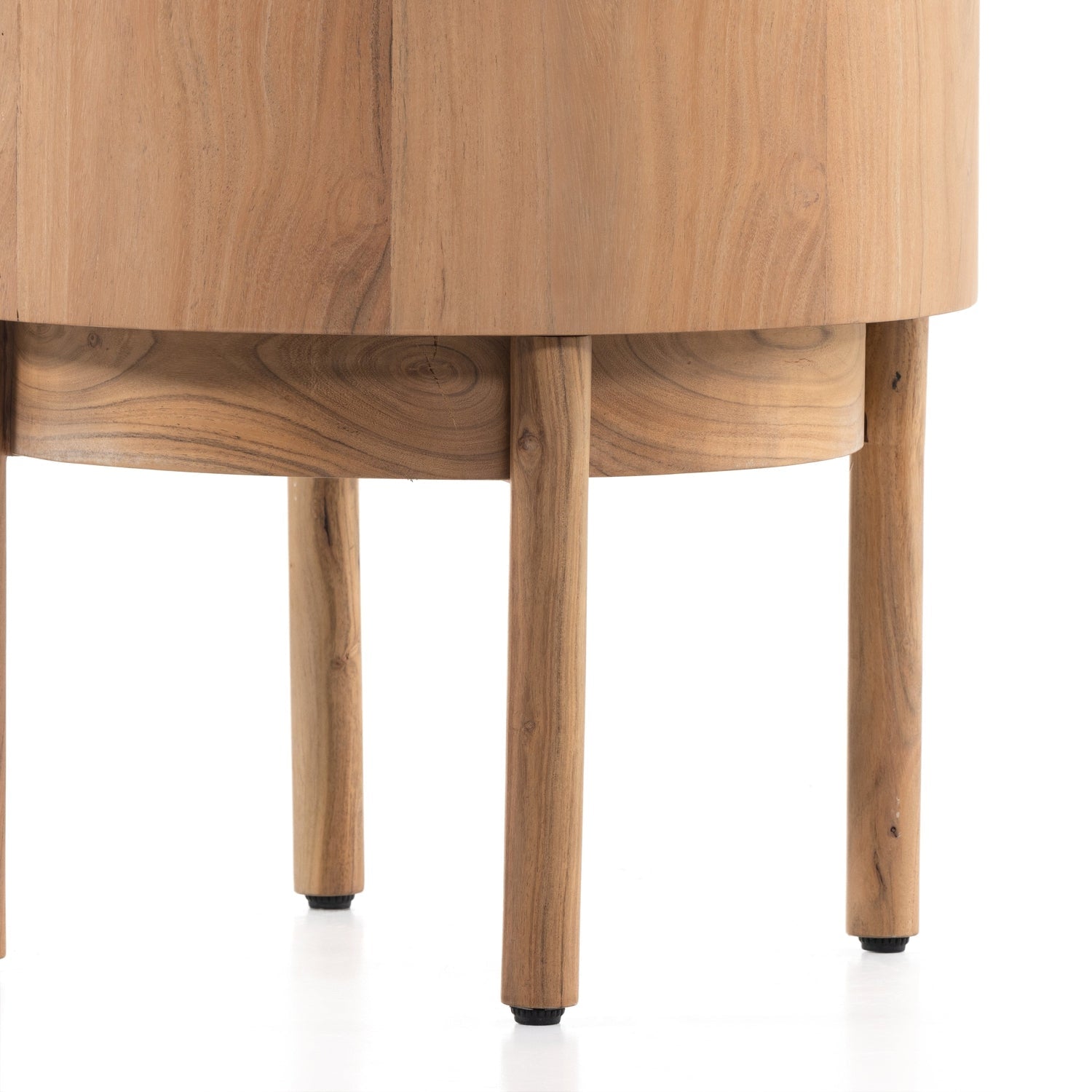 Atmore End Table - Natural Acacia-Four Hands-FH-228419-001-Side Tables-3-France and Son